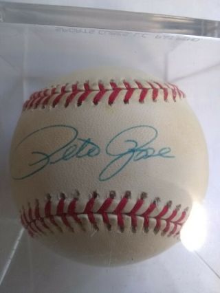 Pete Rose - Aka Charlie Hustle - Autographed Baseball