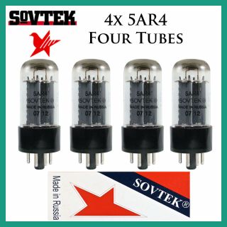 4x Sovtek 5ar4 / Gz34 / 5u4 | Matched Quad / Quartet / Four Tubes