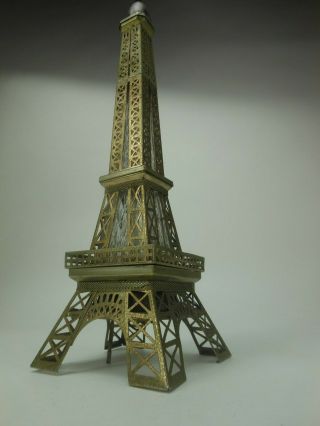 Vtg 1960s 70s Eiffel Tower Decanter Music Box 16 1/2 " The Last Time I Saw Paris