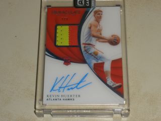 2018 - 19 Panini Immaculate Jersey Number Rookie Patch Auto Rpa Kevin Huerter 1/3