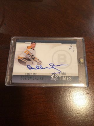 2010/11 Ud Sp Authentic Sign Of The Times Bobby Orr
