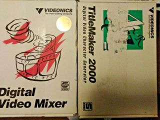 Videonics Mx - 1 Digital Video Mixer & Titlemaker 2000 Edit Equipment