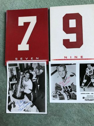 Gordie Howe And Ted Lindsay Autographs And Books - Nhl Hockey Detroit Red Wings