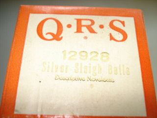 Vintage Q R S Silver Sleigh Bell Piano Roll