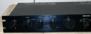 Nikko Beta II Solid State Stereo Preamplifier Rack Mount Preamp 3