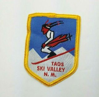 Taos Ski Valley Mexico Patch Yellow Red