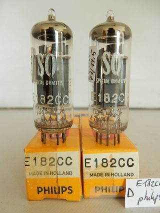 2x E182cc Philips Miniwatt Nib Matched And Ideticall Tube Valve Röhre