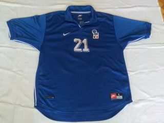 Italy National Team 1997 1998 Football Shirt Jersey Home Nike Size L