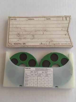 Nagra Reels Tape For Nagra Sn (pair) With Case