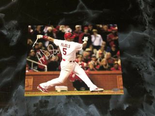 Albert Pujols Signed Autographed 8x10 Photo St Louis Cardinals Mm Holo