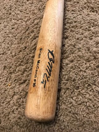 Brian McCann Autographed Baseball Bat 2