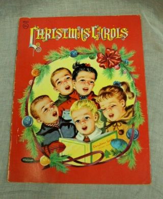 Vtg Christmas Carols 2965 Whitman Publishing 1952 Pb Songbook / 36 Pages