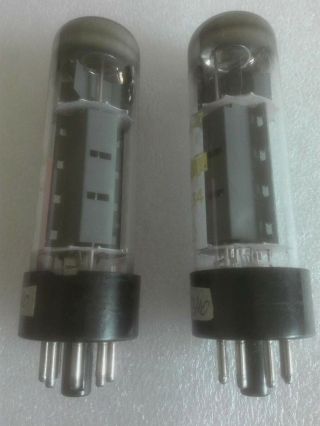 Matched pair RFT EL34 / 6CA7 Tubes O Getter,  70 ' s 2