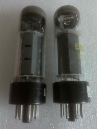 Matched pair RFT EL34 / 6CA7 Tubes O Getter,  70 ' s 3