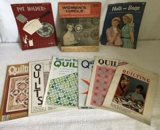 9 Vintage Quilting Books Womens Day,  Sewing Books