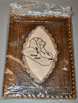 Nip Embossed Leather Photo Album Souvenir Of Iraq Oif