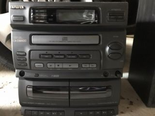 Aiwa Ca - Dw600u Cd Carry Component System Dual Cassette Recorder/player