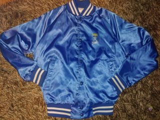 Vintage 90s Chalk Line Kansas City Kc Royals Satin Mlb Baseball Jacket