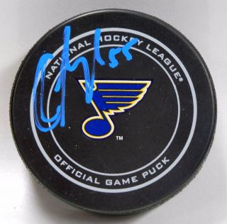 Colton Parayko Signed St Louis Blues Official Hockey Puck Autograph 1005890
