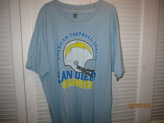 Reebok Gridiron Classic San Diego Chargers Afl Football T - Shirt Size Xxl