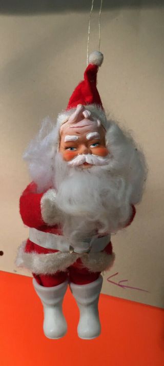 Weird Santa Clause Vintage Christmas Ornament Made In Japan