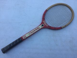 Vintage Stan Smith Wilson Rally Wood Tennis Racket