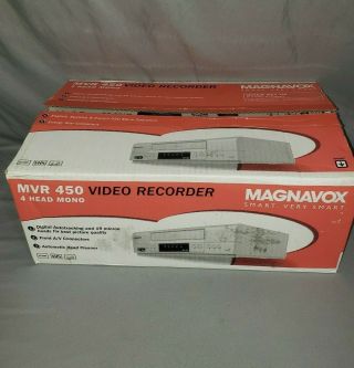 Magnavox Mvr 450 Vcr 4 Head Video Recorder - / Open Box