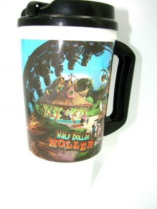 2011 Silver Dollar City 24 Oz Half Dollar Holler Mug Cup Grandfather Refills Sdc