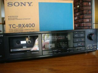 Sony Tc - Rx400 Auto Reverse Cassette Deck Open Box