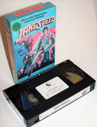 Vintage 1986 Jake Speed Vhs Video Cassette Movie Wayne Crawford / John Hurt