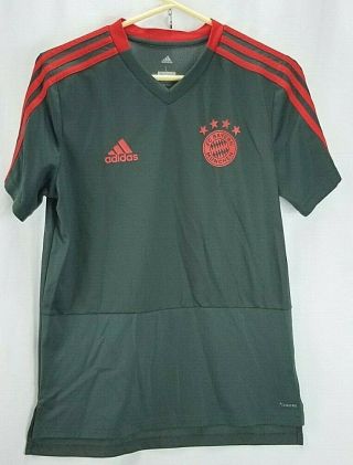 Adidas Climacool Fc Bayern Munchen Soccer Football Jersey Boys Youth Large