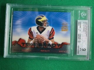 2000 Pacific Crown Rookie Royalty Tom Brady Rc Bgs 9 - Just Back From Bgs