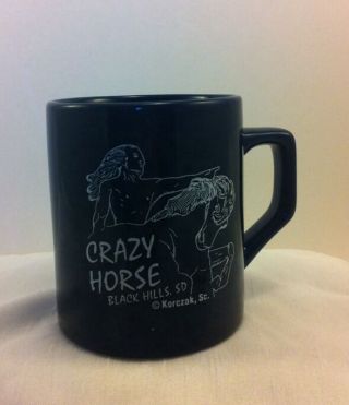 Crazy Horse Ceramic Coffee Mug Black Hills Sd Korczak