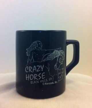 Crazy Horse Ceramic Coffee Mug Black Hills SD Korczak 2