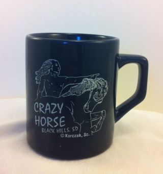 Crazy Horse Ceramic Coffee Mug Black Hills SD Korczak 3