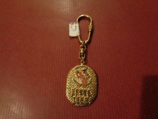 1988 Seoul Olympics 24K Gold Plated Key Chain w/ 
