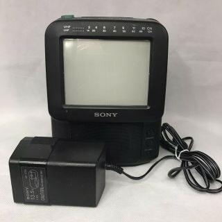 Sony Color Tv Watchman Am/fm Radio Model Fdt - 5bx5 Great Picture