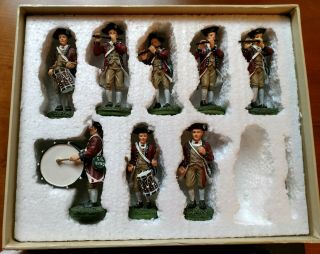 Colonial Williamsburg Lang & Wise Fife And Drum Corps Figures Collectibles Set