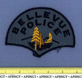 Bellevue (old Vintage) Washington Sheriff Police Patch Sailboat Cheesecloth