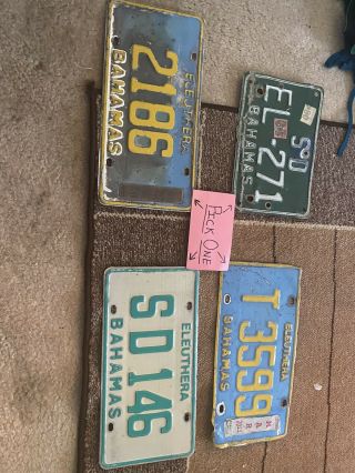 Pick One Only Eleuthera Bahamas License Plate Your Choice,  Truck,  Self Drive