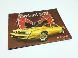 1978 Pontiac Trans Am Formula Esprit Firebird Brochure