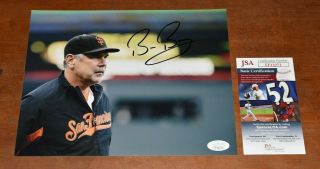 Bruce Bochy Signed 8x10 Photo - San Francisco Giants - Ws Champs - Jsa Authenticated