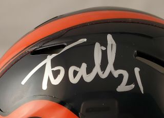 Aqib Talib Autographed Signed Mini Helmet Denver Broncos JSA 2