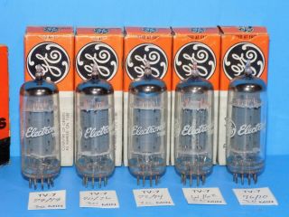 5 NOS GE 12BH7A TUBES for Mcintosh Amplifiers 2