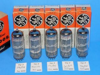 5 NOS GE 12BH7A TUBES for Mcintosh Amplifiers 3