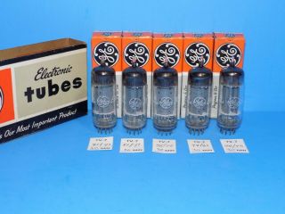 5 Nos Ge 12bh7a Tubes All Same Batch And Date For Mcintosh Amplifiers