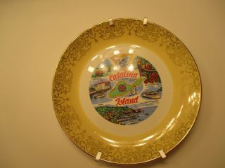 Catalina Island Avalon California Plate Vintage 10 X 10 Inches Collectible