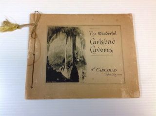 The Wonderful Carlsbad Caverns Souvenir Photo Book Leck Studio 1927/28 Sewn Bind