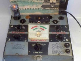 SENCORE MIGHTY MITE II TUBE TESTER TC114 WITH SET - UP DATA BOOK & INSTRUCTIONS 2