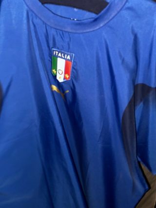 Italy Puma World Cup 2006 Italia Soccer Football Shirt Jersey Blue